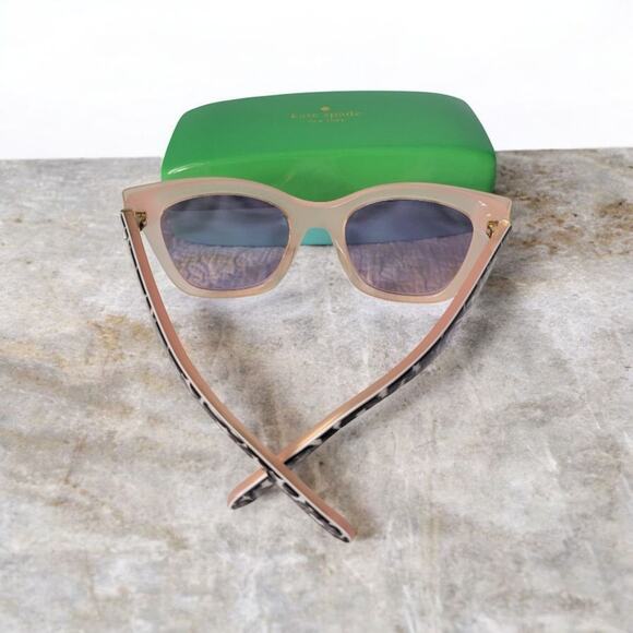 Kate Spade Emmy louis Women's Designer Blush Pink Sunglasses Square Cat Eyes - Picture 2 of 11